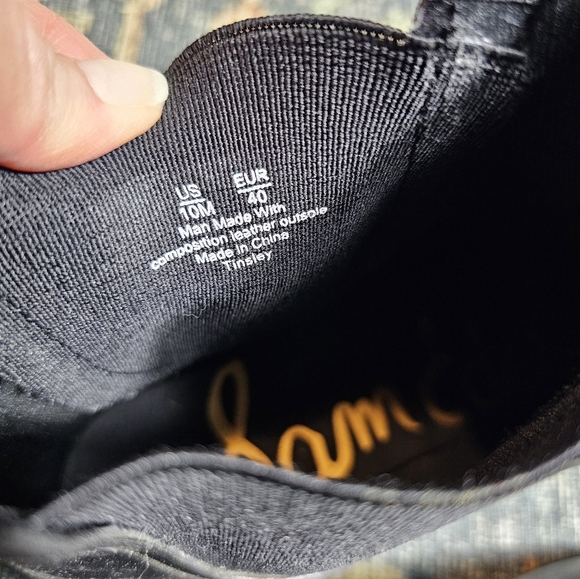 Sam Edelman Black Chelsea Rain Boot Women's Size 10M - Picture 4 of 9